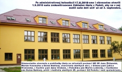 Rekonštrukcie základnej školy 9/2009